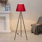 Торшер напольный BayerLux «Лаут», 1×15 Вт, Е27, черный/красный - Фото 8