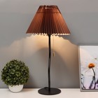 Настольная лампа "Лаут" 1хE27 15W Цвет: Черный, коричневый - фото 24053522