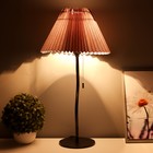 Настольная лампа "Лаут" 1хE27 15W Цвет: Черный, коричневый - фото 24053523