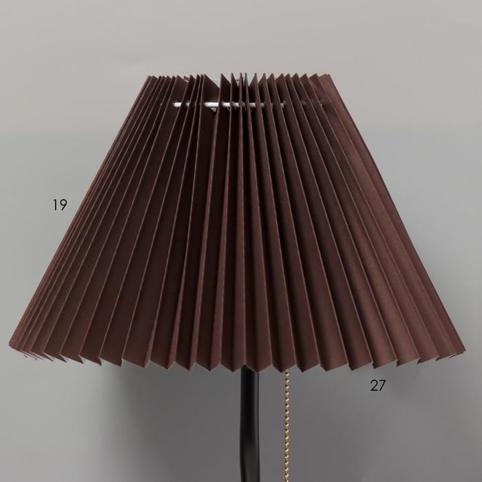 Настольная лампа "Лаут" 1хE27 15W Цвет: Черный, коричневый - фото 1906666614