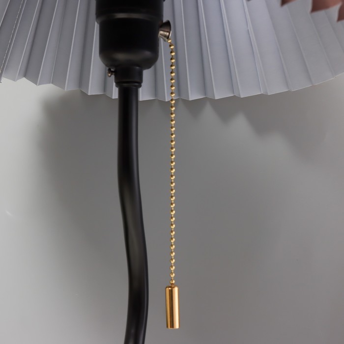 Настольная лампа "Лаут" 1хE27 15W Цвет: Черный, коричневый - фото 1906666615
