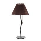Настольная лампа "Лаут" 1хE27 15W Цвет: Черный, коричневый - фото 24053528