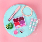 Набор детской косметики «Аниме», тени, блеск для губ, накладные ногти, глиттер, кольцо, браслет - Фото 6