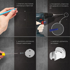 Держатель для душевой лейки ZEIN Z127, регулируемый, хром - Фото 6