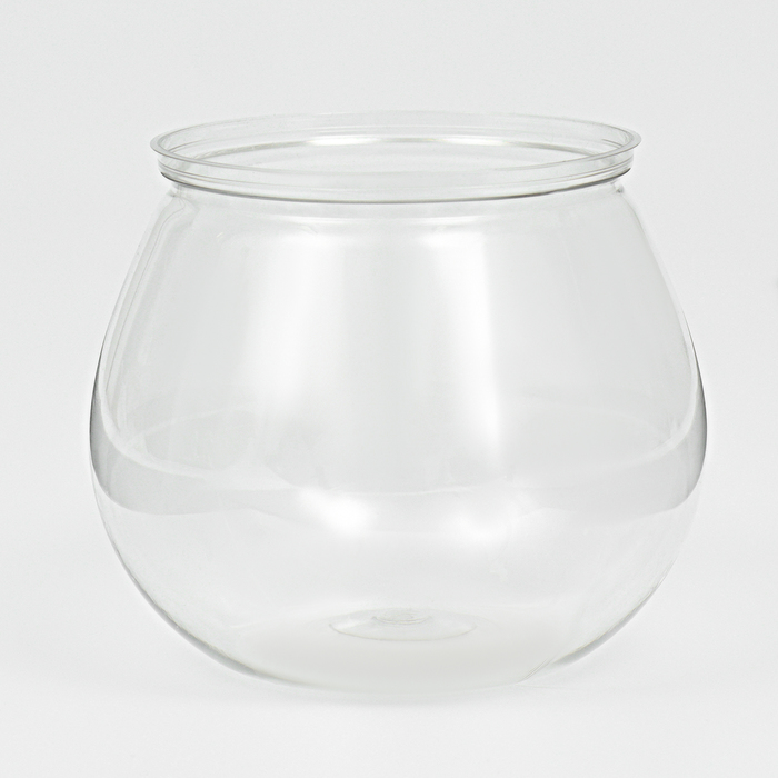 Аквариум круглый пластиковый, 1.2 литра - Фото 1