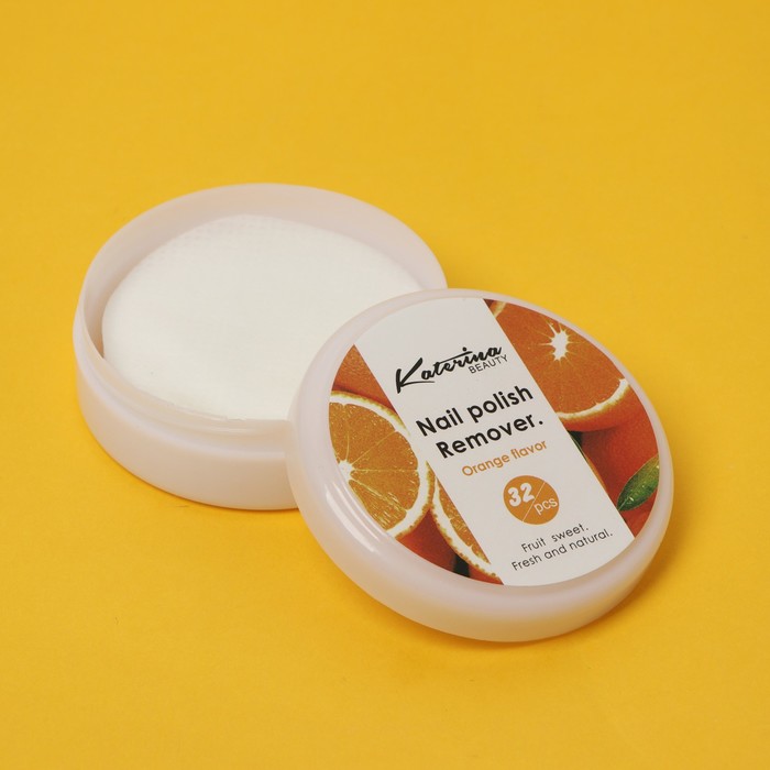 Салфетки для снятия лака, гель-лака, аромат апельсина, 32 шт. - Фото 1