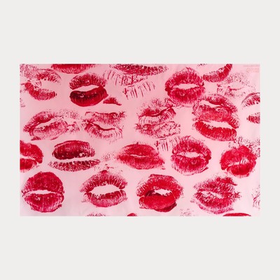 Фотофон для съёмок, винил «Отпечатки губ», 120×80 см