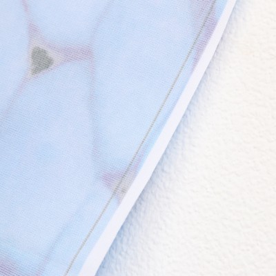 Фотофон винил "Голубой плед.. Крупная вязка" 120х80 см