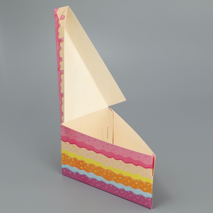 Коробка под торт, кондитерская упаковка «Корги», 15.5 х 8.5 х 8.5 см - фото 1896382897