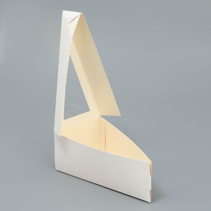 Коробка под торт с окном, кондитерская упаковка «Белая», с окном 16 х 6 х 8 см - фото 1911052443