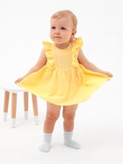 Платье-боди MINAKU, рост 62-68 см, жёлтое - Фото 3