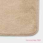 Коврик для дома Доляна «Софт», 50×80 см, бежевый - Фото 3
