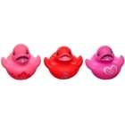 Резиновые игрушки для ванны «Уточки сердечки», в наборе 3 шт., МИКС - Фото 5