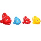 Набор резиновых игрушек для ванны «Рыбалка с цветными рыбками», 5 шт, сочок цвет МИКС, Крошка Я - Фото 2