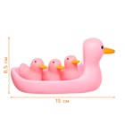 Резиновые игрушки для ванны Крошка Я «Мыльница: Уточки», 14 см, с пищалкой, в наборе 4 шт. - Фото 2