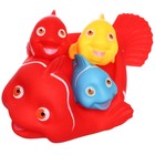 Набор резиновых игрушек для ванны «Мыльница: Рыбки», 4 шт, Крошка Я - фото 321226942