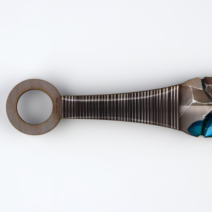 Сувенир деревянный нож кунай «Ледяной камень», 26 см