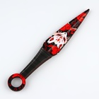 Сувенир деревянный нож кунай «Кицунэ», 26 см. - фото 4504738