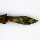 Сувенир деревянный нож наваха "Настоящий герой хаки", 22 см - фото 4024497