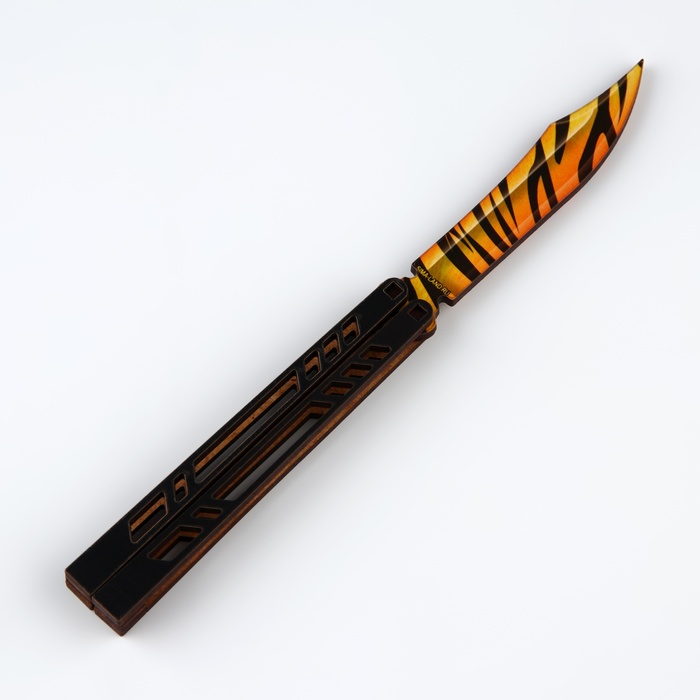 Сувенирное оружие нож-бабочка «Тигр», 20 см - фото 1908111429