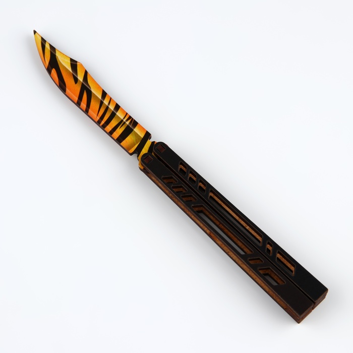 Сувенирное оружие нож-бабочка «Тигр», 20 см