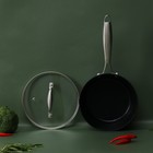 Ковш Magistro Rock Stone, 1.5 л, d=18 см, h=8 см, с крышкой, антипригарное покрытие, индукция, алюминий, чёрный - Фото 13