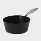 Ковш Magistro Rock Stone, 1.5 л, d=18 см, h=8 см, с крышкой, антипригарное покрытие, индукция, алюминий, чёрный - Фото 5