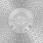 Ковш из нержавеющей стали Magistro «Rock Stone», 1,5 л, d=18 см, h=8 см, с крышкой, антипригарное покрытие, индукция - фото 4504773