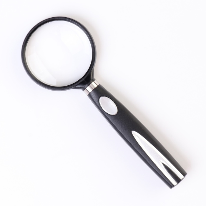 Лупа классическая, кратность 5, линза 45 мм - Фото 1