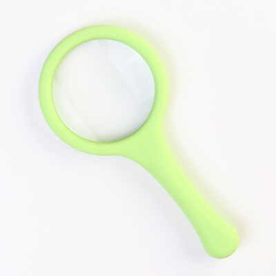 Лупа классическая, кратность 2, линза 60 мм, прорезиненная ручка