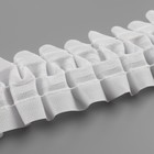 Шторная лента классическая, матовая, 6 см, 50±1 м, белая - Фото 3