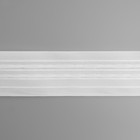 Шторная лента классическая, матовая, 6 см, 50 ± 1 м, цвет белый - фото 9488356