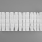 Шторная лента фиксированная сборка, матовая, 6 см, 50 ± 1 м, цвет белый - Фото 2