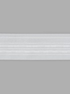 Шторная лента фиксированная сборка, матовая, 6 см, 50±1 м, белая - Фото 3