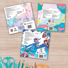 Раскраски спиральные, набор 3 шт. по 20 стр., Аниме - Фото 6