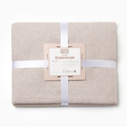 Плед Валенсия 140х200см, 155S/MARE, бел/пес, хл 50%, пэ 30%, пан 20% 10391954