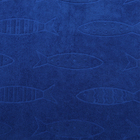 Полотенце махровое Branco di pesci цвет синий, 70Х120, 460г/м хл100% - Фото 3