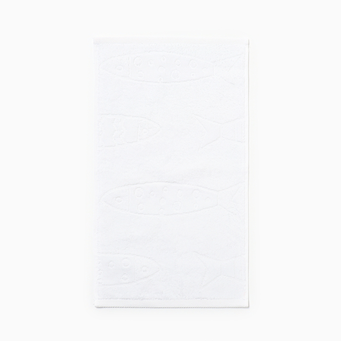 Полотенце махровое Branco di pesci цвет белый, 70Х120, 460г/м хл100%