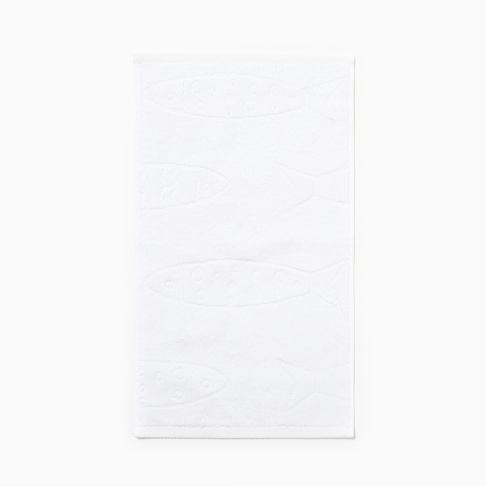 Полотенце махровое Branco di pesci цвет белый, 70×120, 460 г/м хл100% - Фото 1