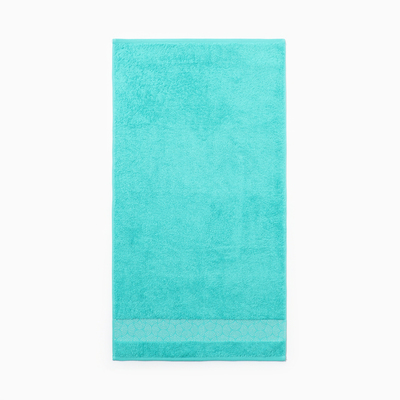 Полотенце махровое Modello argento цвет бирюза, 50×90, 460 г/м хл100%