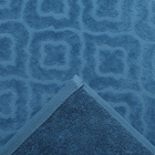 Полотенце махровое Tracery цвет синий, 70Х120, 460г/м хл100% - Фото 4