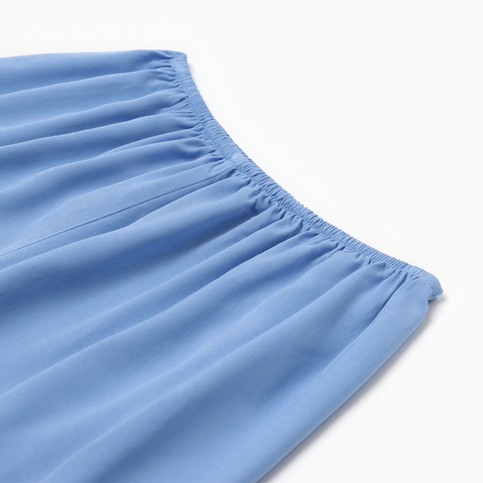 Костюм женский (рубашка, шорты) MINAKU: Home collection цвет голубой, р-р 40