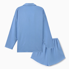 Костюм женский (рубашка, шорты) MINAKU:   Casual Collection цвет голубой, р-р 42 - Фото 9