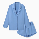 Костюм женский (рубашка, шорты) MINAKU:   Casual Collection цвет голубой, р-р 42 - Фото 6