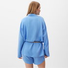 Костюм женский (рубашка, шорты) MINAKU:   Casual Collection цвет голубой, р-р 42 - Фото 5