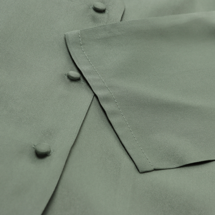 Костюм женский (рубашка, шорты) MINAKU: Home collection цвет оливковый, р-р 44
