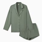 Костюм женский (рубашка, шорты) MINAKU:   Casual Collection цвет оливковый, р-р 52 - Фото 2