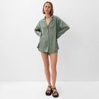 Костюм женский (рубашка, шорты) MINAKU:   Casual Collection цвет оливковый, р-р 52 10242953 - фото 12300207