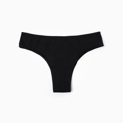 Трусы женские бразильяна MiNiMi, чёрные, размер 46 (M)