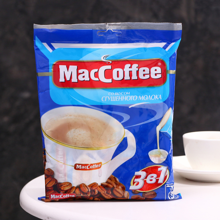 Напиток кофейный растворимый "МакКофе 3 в1", со вкусом сгущенного молока, 10 шт х 20 г